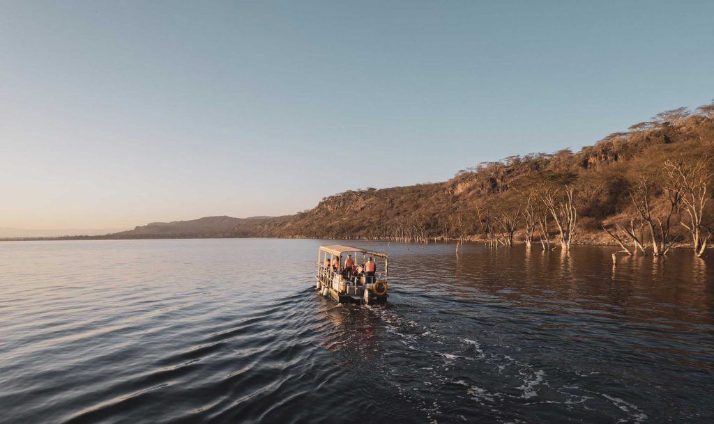 Boat riding through the Lake Nakuru & Lake Naivasha